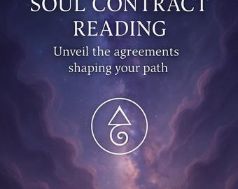 Lectura personalizada del contrato del alma / Percepción akáshica de patrones kármicos, lecciones de vida y ritual de liberación