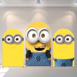 Cartoon Backdrop Kids Birthday  Decoration Friends Arch Cover Photography Background Polyester