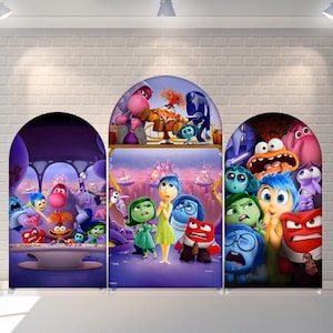 Cartoon Backdrop Kids Birthday  Decoration Friends Arch Cover Photography Background Polyester