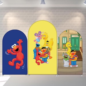 Cartoon Backdrop Kids Birthday  Decoration Friends Arch Cover Photography Background Polyester