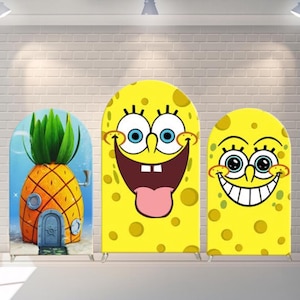 Cartoon Backdrop Kids Birthday  Decoration Friends Arch Cover Photography Background Polyester