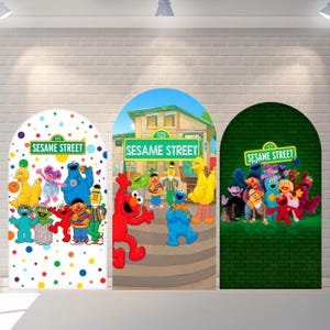 Cartoon Backdrop Kids Birthday  Decoration Friends Arch Cover Photography Background Polyester