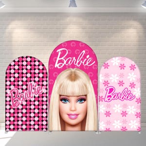 Dolls Backdrop Kids Birthday  Decoration Doll Arch Cover Photography Background Polyester