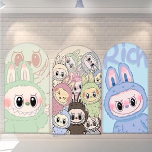 Cartoon Backdrop Kids Birthday  Decoration Friends Arch Cover Photography Background Polyester