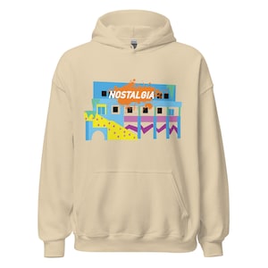 90s Nickelodeon Nostalgia Hoodie - Nick Studios Sweatshirt - Unisex Gift for Millennials - Orange Splat Design