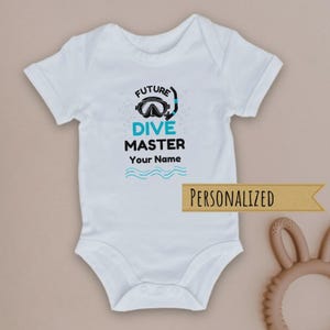 Personalized Scuba Baby Onesie: Future Dive Master, Ocean Outfit
