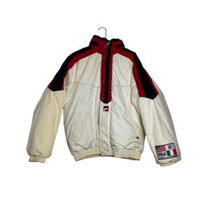 Fila Vintage 90s Italy Ski Team Jacket - Red, Blue & Green Fila Vintage 90s Italy Ski Team Jacket - Red, Blue & Green