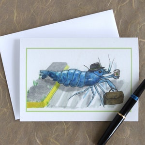 Commuter Shrimp Greeting Card
