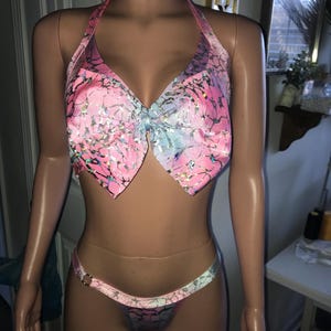 Bow Top & Thong Set