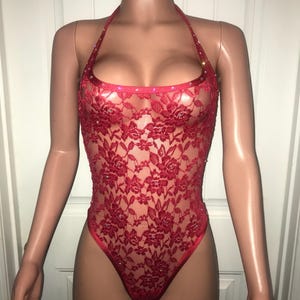 Red Lace Onesie