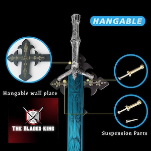 Moonlight Greatsword Replica - Dark Moon Sword Elden Ring & Full Metal Life-Size Sword ,Gamer Gift ,Cosplay Sword Best Gift For Him....