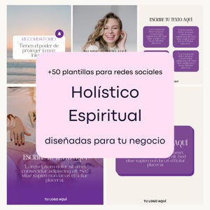 50+ Plantillas de Canva - Rubro Holístico/Espiritual