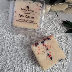 Noir Opium Scented Soy Wax Melt: Black Coffee, Vanilla & Cedarwood