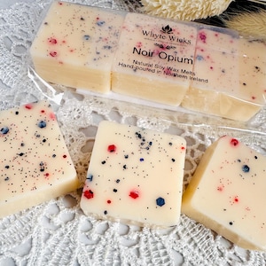 Noir Opium Scented Soy Wax Melt Bar: Coffee, Vanilla, Cedarwood