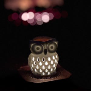 White Owl Ceramic Wax Warmer