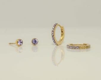 Eleganti orecchini a forma di C in argento, orecchini a cerchio personalizzati in oro e argento con zirconi scintillanti, orecchini a cerchio a strati, orecchini a cerchio gonfi e audaci con cristalli