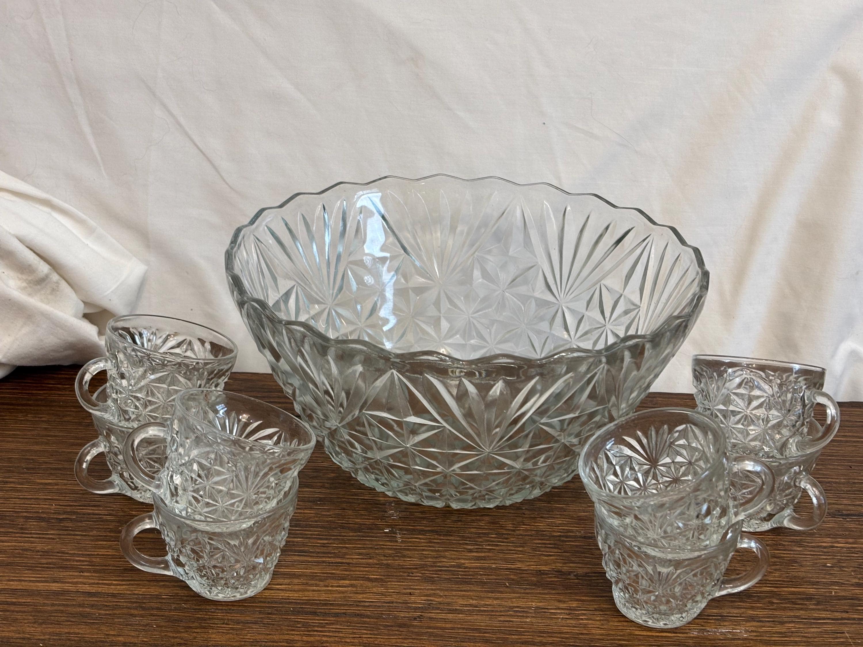 Punch Bowl Set Anchor Hocking Arlington - Etsy