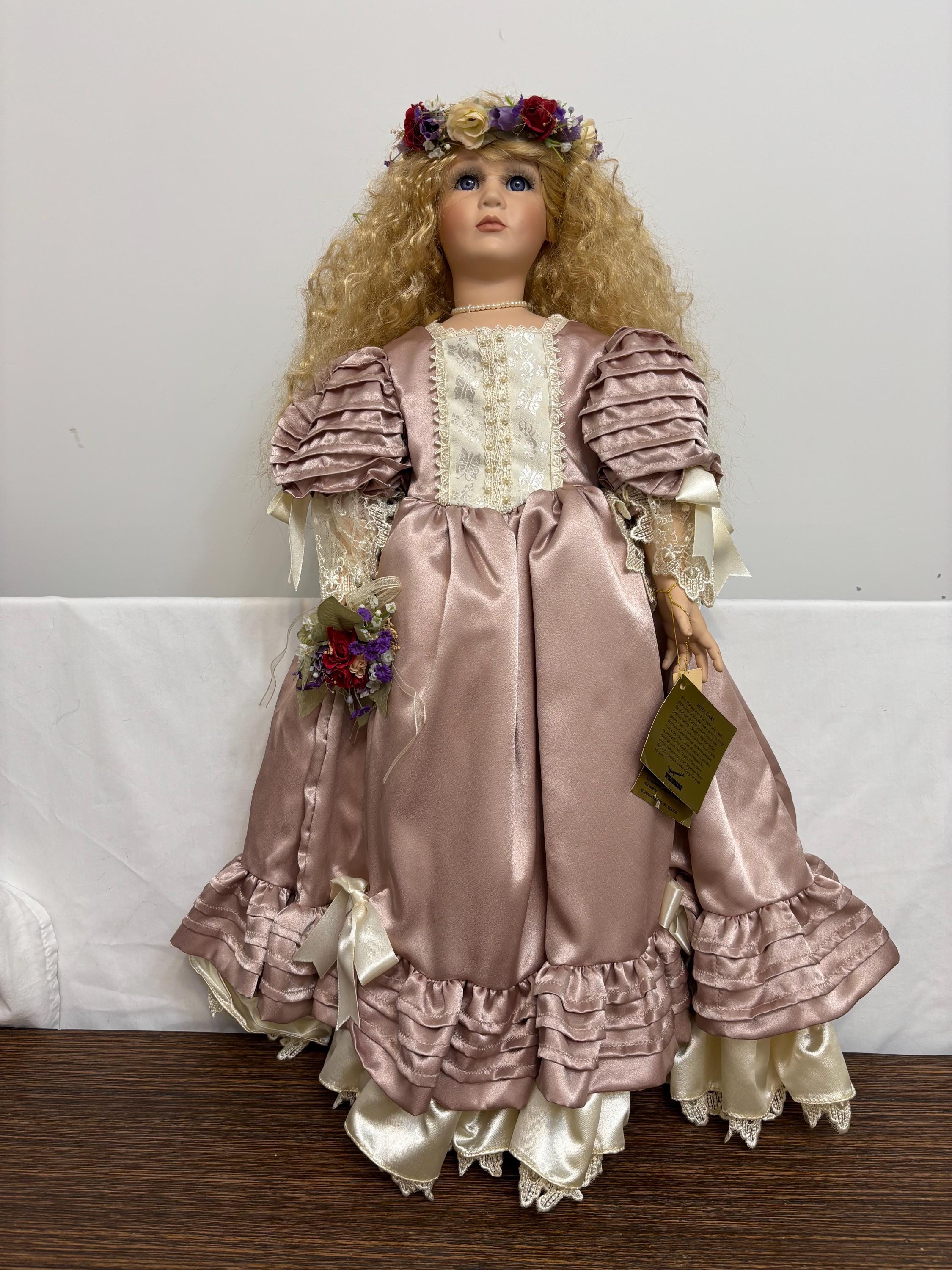 Porcelain doll pink dress - Etsy 日本