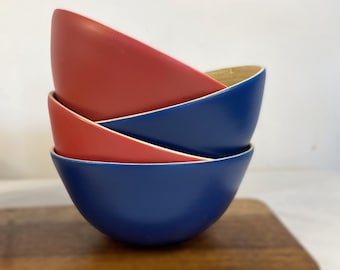 Rustikale Bambusobstschale 2er-Set, 16 cm Vielseitiges Bambus für Snack Frühstück