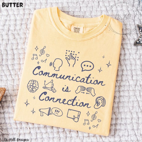 Communication Speech Therapy Shirt, Comfort Colors SLPa SLP Shirt, Gildan Speech Therapist Sweatshirt, SPED Teacher Shirt,Neurodiversity Tee
