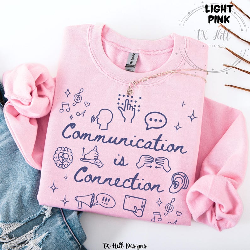 Camiseta de terapia del habla y la comunicación, camiseta Comfort Colors SLPa SLP, sudadera Gildan para terapeutas del habla, camiseta para profesores de educación especial, camiseta sobre neurodiversidad imagen 12