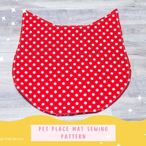 Cat Placemat Sewing Pattern: Beginner-Friendly DIY Pet Food Mat