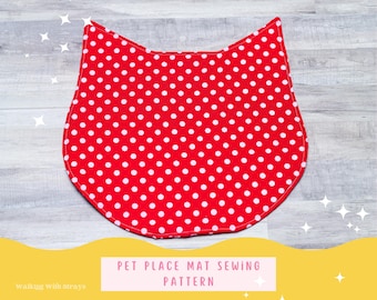 Cat Placemat Sewing Pattern: Beginner-Friendly DIY Pet Food Mat