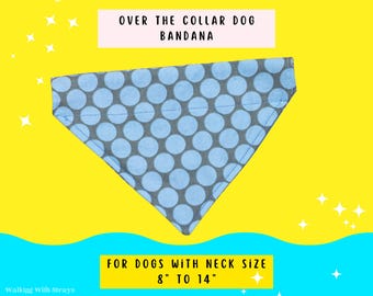 Reversible Dog Bandana Over Collar: Small Dog Gift
