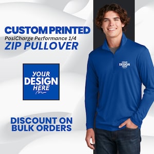Customized Unisex Quarter Zip Pullover, Personalized Quarter Zip Sweatshirt, Custom Name Pullover, Unique Monogram Quarter Zip Sweater