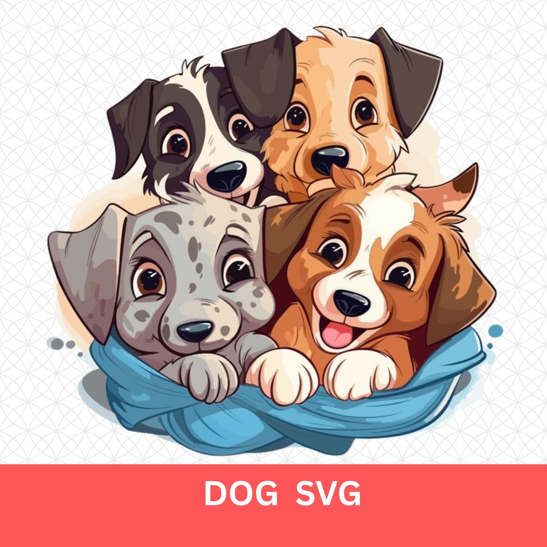 Cute Dog SVG – Adorable Puppy Face File, Pet Lover Cricut Design for ...