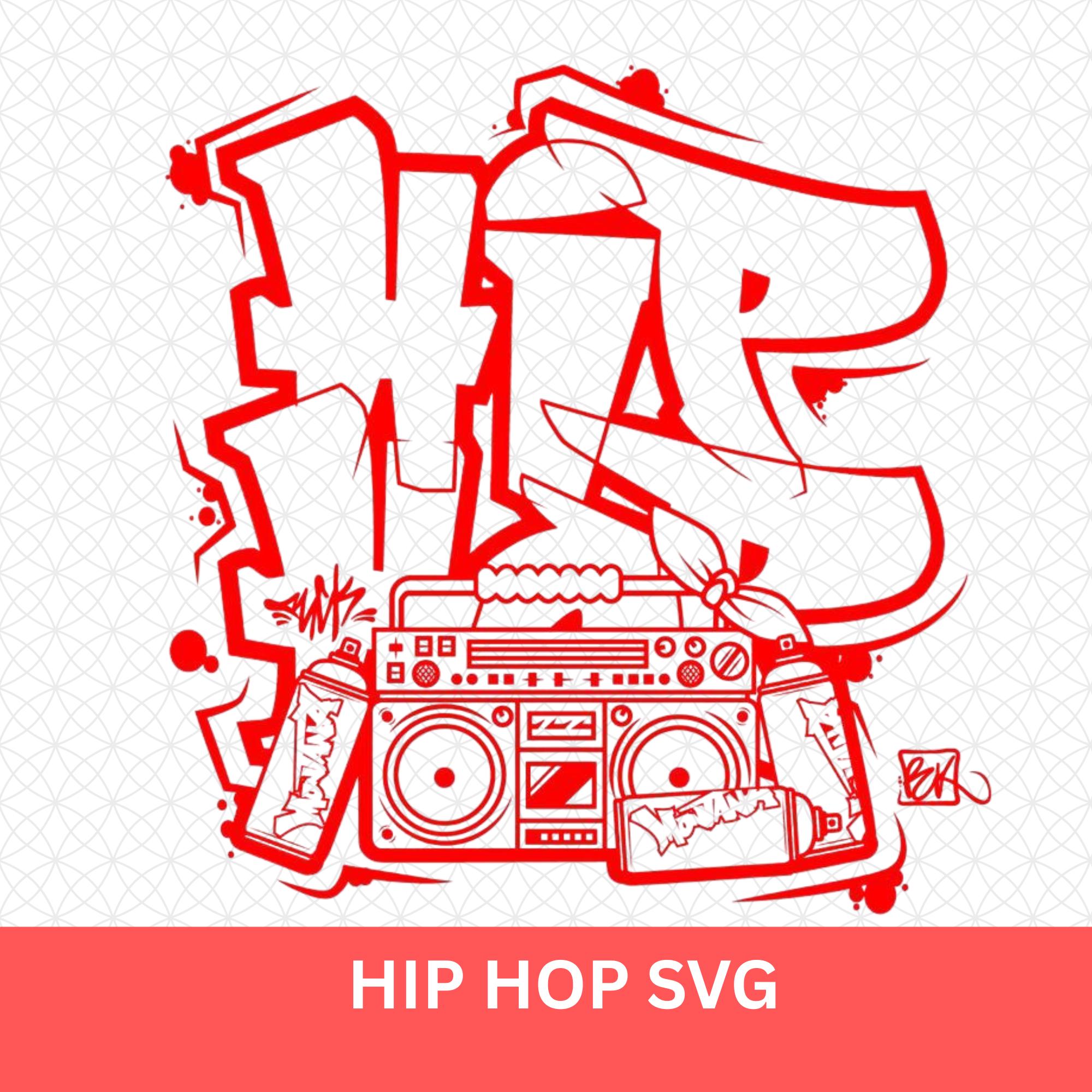 Hip Hop SVG – Urban Street Style File, Rap Music SVG for Cricut
