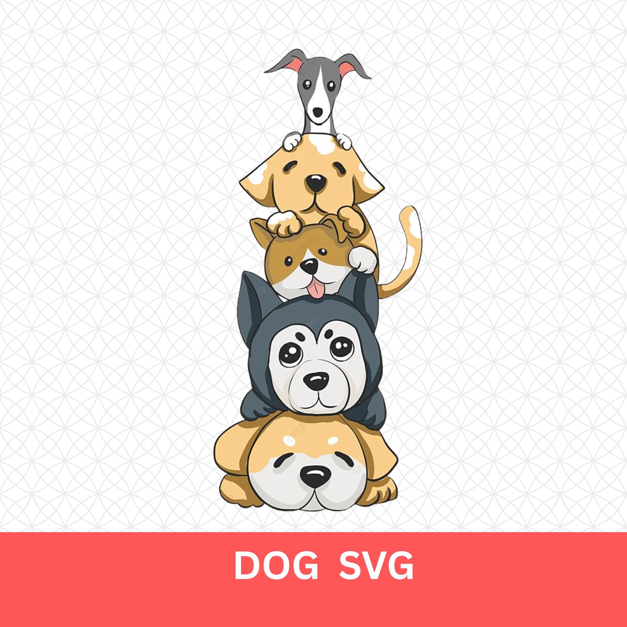 Cute Dog SVG – Puppy Face File for Cricut, Pet Lover Design for Shirts ...