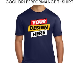 Personalized Hanes Dri Fit Moisture WIcking Cool Performance Tshirt, Custom Performance Team Shirts, Workout Gym Work Wear, Gift For Him Her