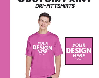 Custom Dri fit Shirts, Performance Custom Tshirt, Dry Fit Tee, Performance Tee, Dri Fit Shirt, Moisture Wicking Tee, Personalized Gift Ideas