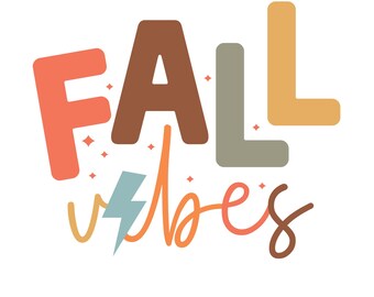 Fall Vibes SVG - Herbst Zitat Cut File, gemütliche Herbst-Spruch, Pumpkin Spice Ernte Design für Shirts, Tassen, Schilder, Becher & DIY Crafts