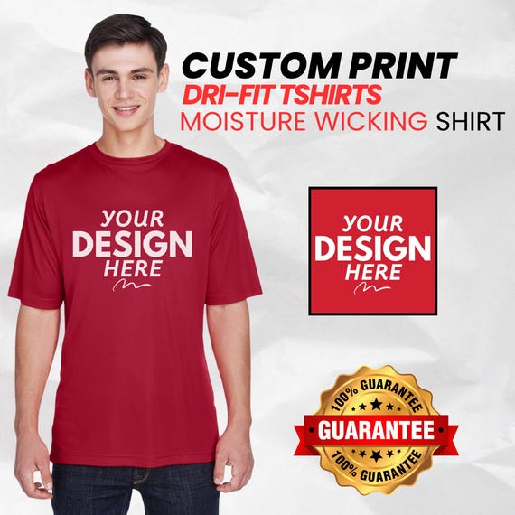 Custom Dri Fit T-shirt Customize T Shirt Text/design Shirt