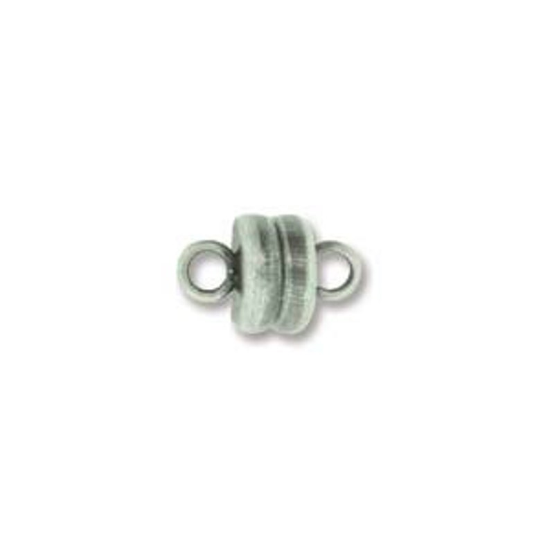 Chiusure magnetiche SUPER FORTI da 7 mm x 6 mm, diverse finiture tra cui scegliere Ottimo per collane, cordini, braccialetti, cavigliere, fermacravatta per tende Antique silver