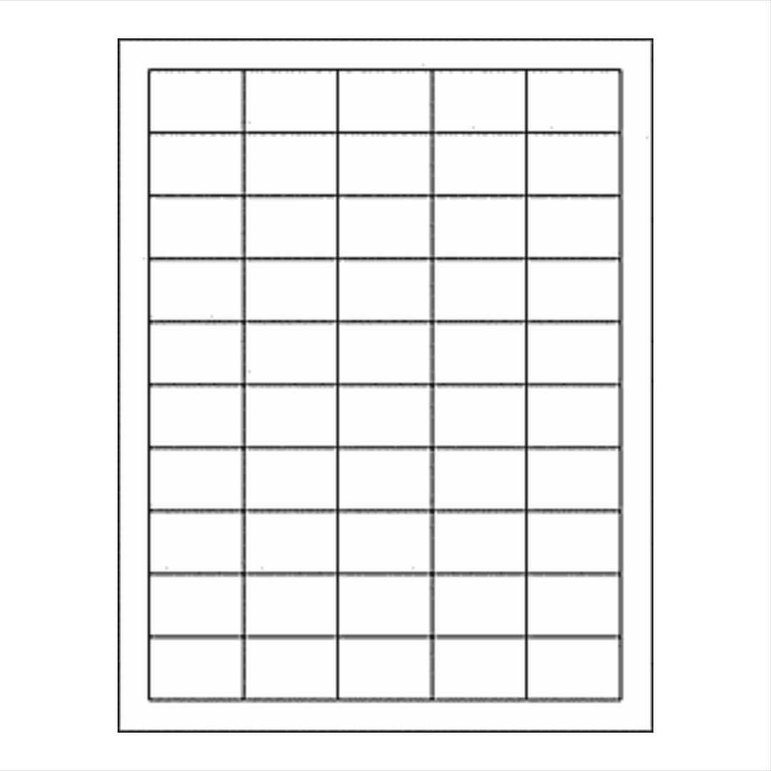 1.5 X 1 Rectangular Matte White Printable Labels With REMOVABLE ...