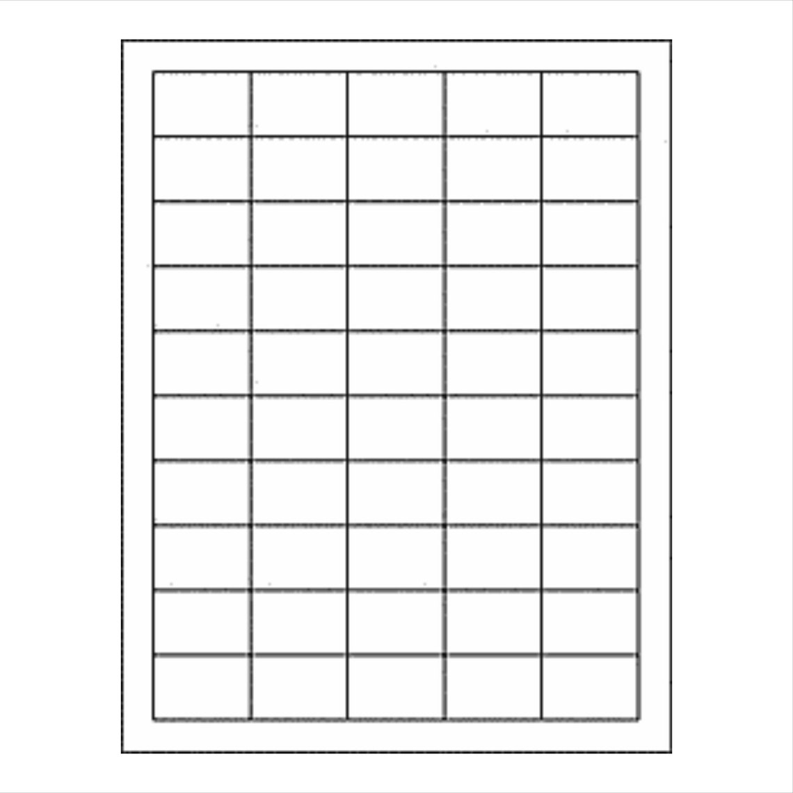 1.5 X 1 Rectangular Matte White Printable Labels - Etsy