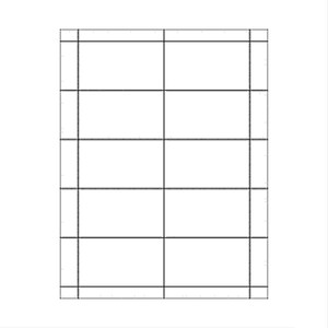 Tarjetas de presentación en blanco para imprimir: rectángulo de 3,5" x 2", 118 libras, papel blanco brillante, mate, de gran gramaje, 10 hojas = 100 tarjetas
