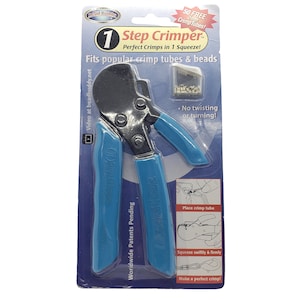 1 Step Crimper tool by The Bead Buddy | Perfect crimps in 1 squeeze | Fits crimp beads & tubes