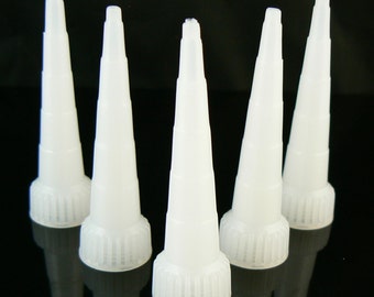 2.5 inch nozzle tips, 5 ct. For use with E-6000 Jewelry and Craft Adhesive, FITS 3.7 oz TUBE ONLY!