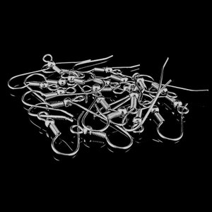 Hypoallergenic Stainless Steel Fishhook 19mm Ear Wires: 144 ct Bulk