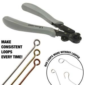 Perfect Looper Pliers, Jewelry Loop Making Tool, Round & Flat Nose Pliers,  Make 3 Loop Sizes Identical Every Time, 1153 31 