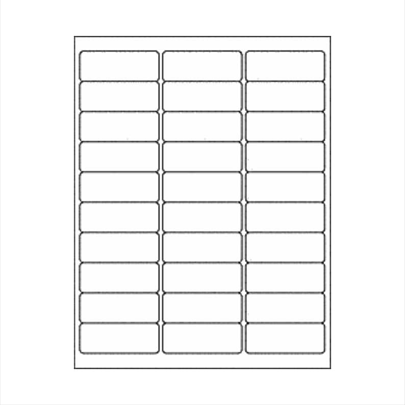 May include: A sheet of white address labels with 24 blank labels arranged in a 4x6 grid.