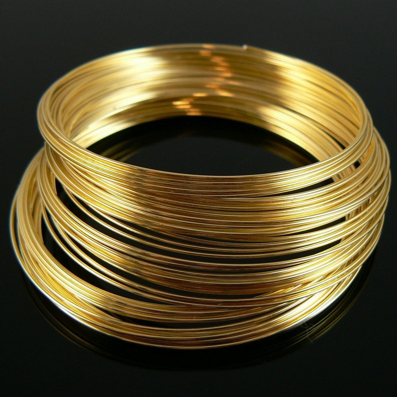 12 loops 2.25 gold plated stainless steel bracelet memory wire