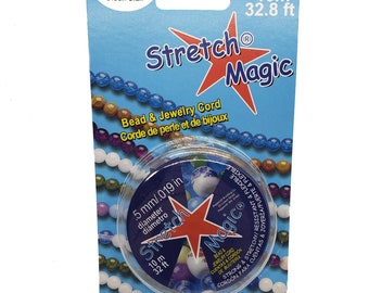 Stretch Magic Clear Bead Cord: .5mm, 10 Meter Spool