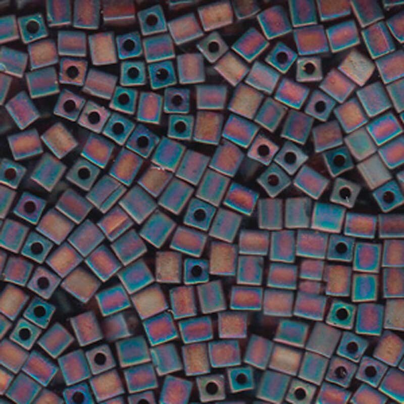 Miyuki Square Glass Seed Beads: SB134FR, 4 Mm Transparent