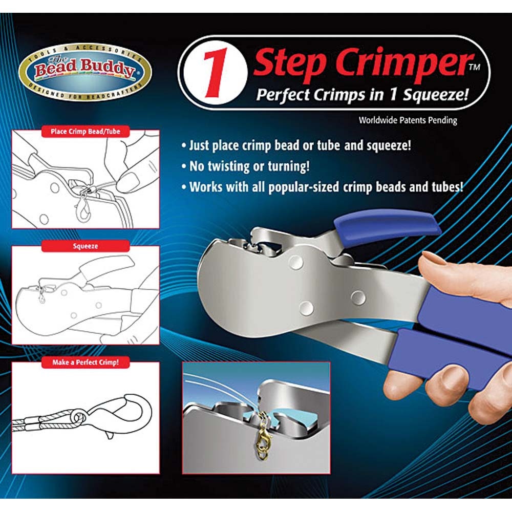 1 Step Crimper Tool by Bead Buddy Perfect Crimps in 1 Squeeze I WISH I Knew  About This Tool Years Ago Fits Crimps Beads & Tubes 