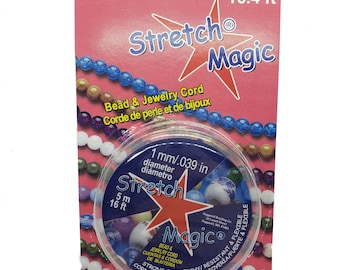 Stretch Magic Jewelry Cord: Clear, 1mm, 5 Meter Spool
